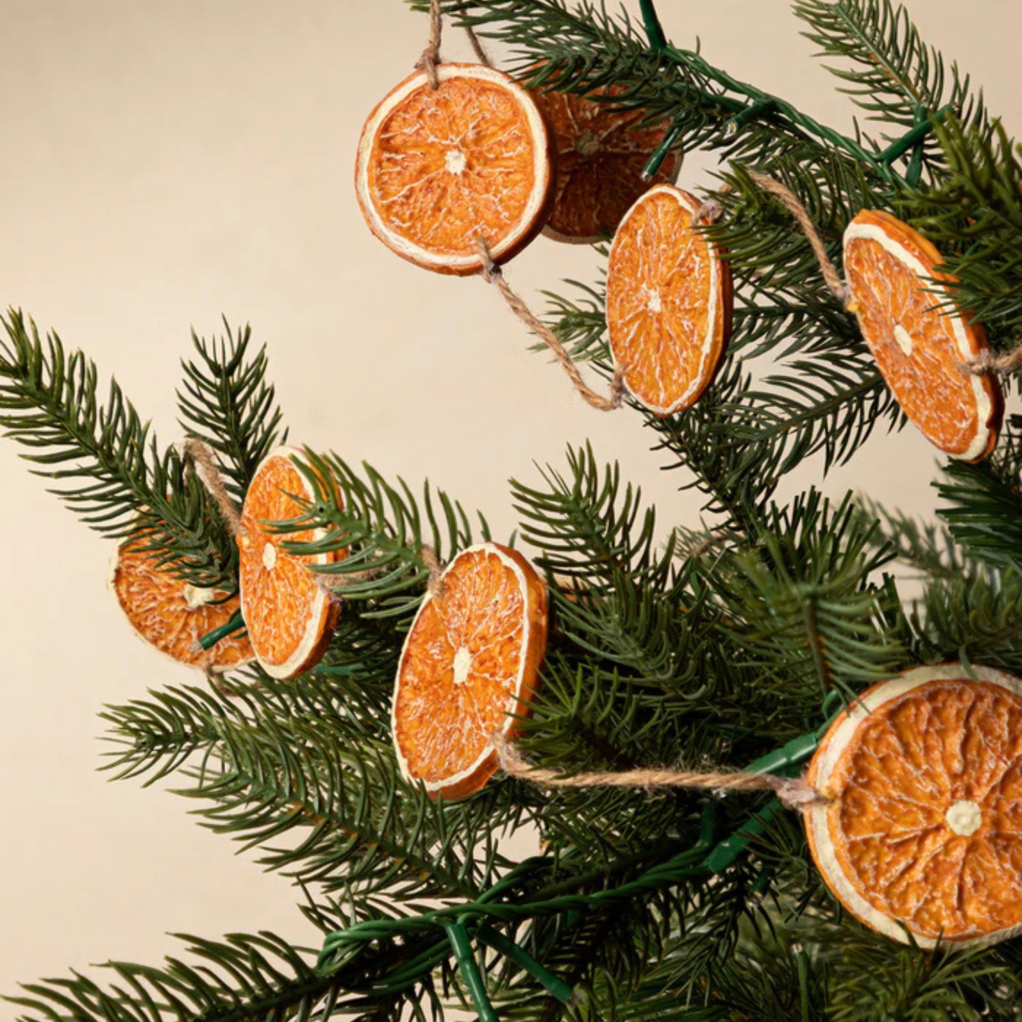 6&#039; Faux Dried Oranges Garland