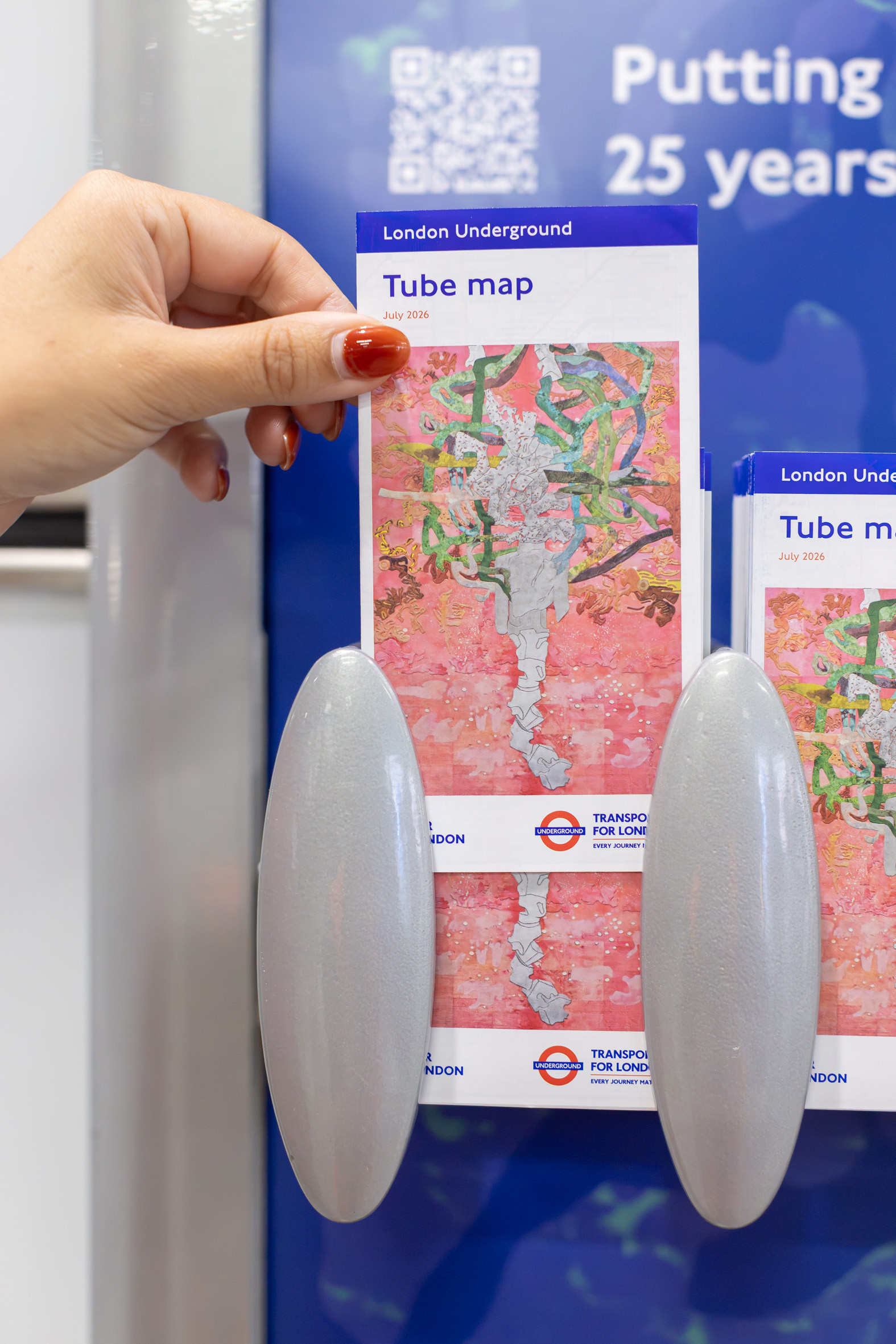 Ellen Gallagher's piece is the latest to be included on the pocket Tube map, commissioned by Art on the Underground