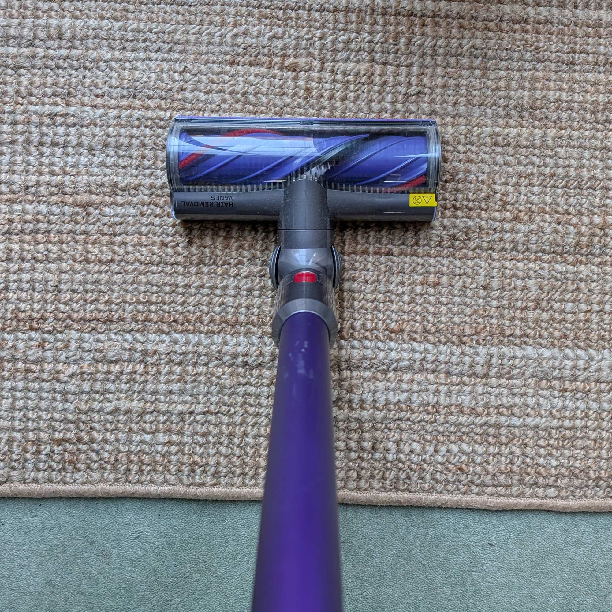 The Dyson V11 Advanced being tested at home