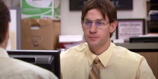 Jim impersonating Dwight in The Office.