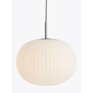 ribbed glass pendant light