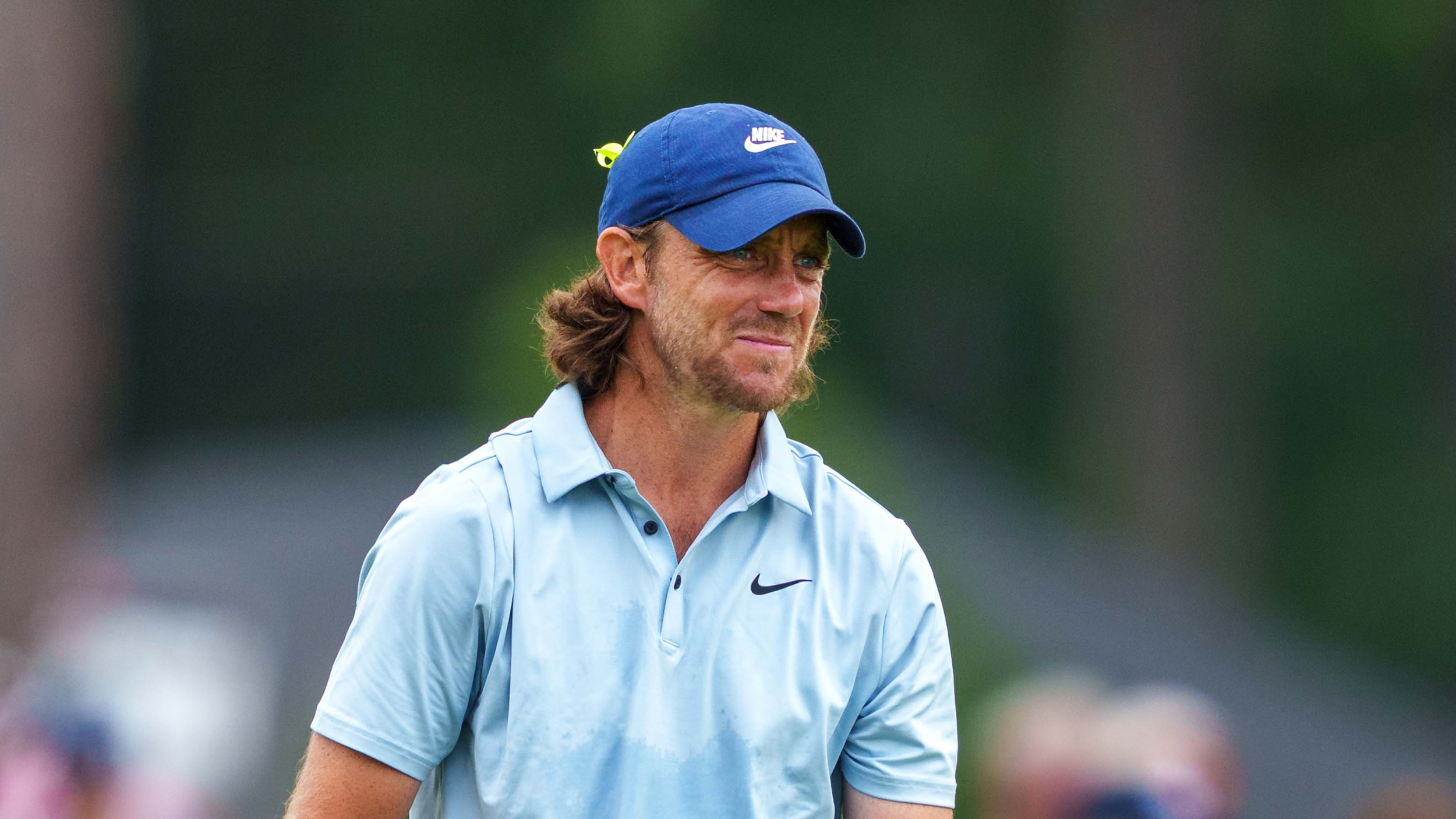 Tommy Fleetwood smiles during round four of the 2025 Tour Championship