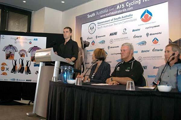 Today's launch of the SouthAustralia.com - AIS Cycling Team