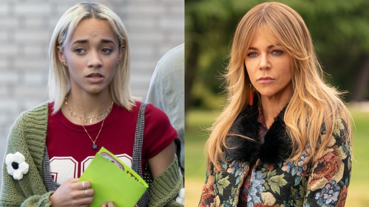 From left to right: A side-by-side of Amirah J looking concerned while holding a green piece of paper and Kaitlin Olson concentrating. 