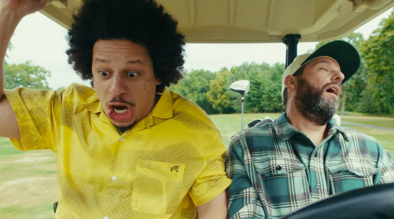 Eric Andre and Adam Sandler in Happy Gilmore 2