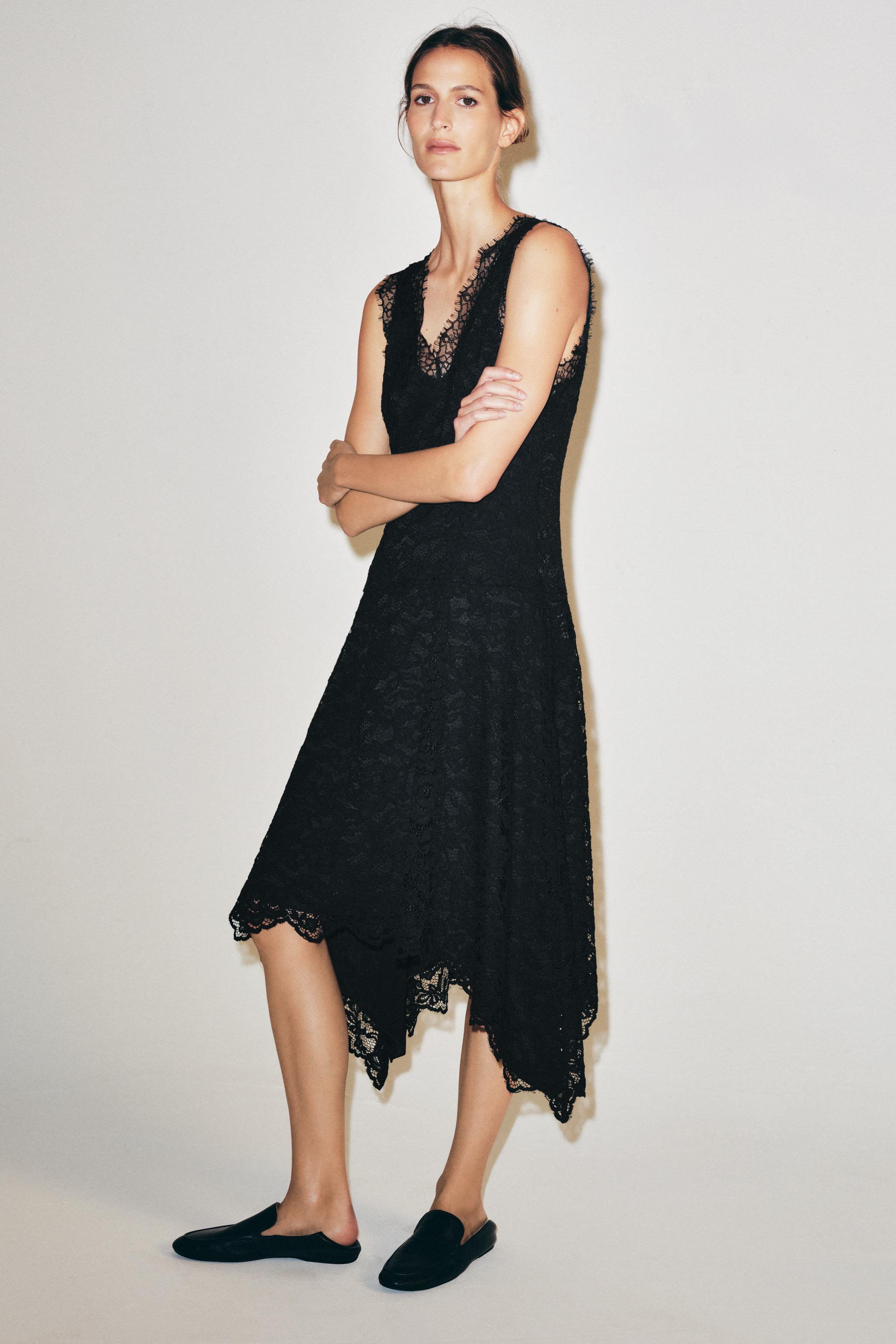 Zw Collection Lace Dress - Black - S