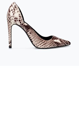 Zara Printed Leather Court Shoe, £49.99