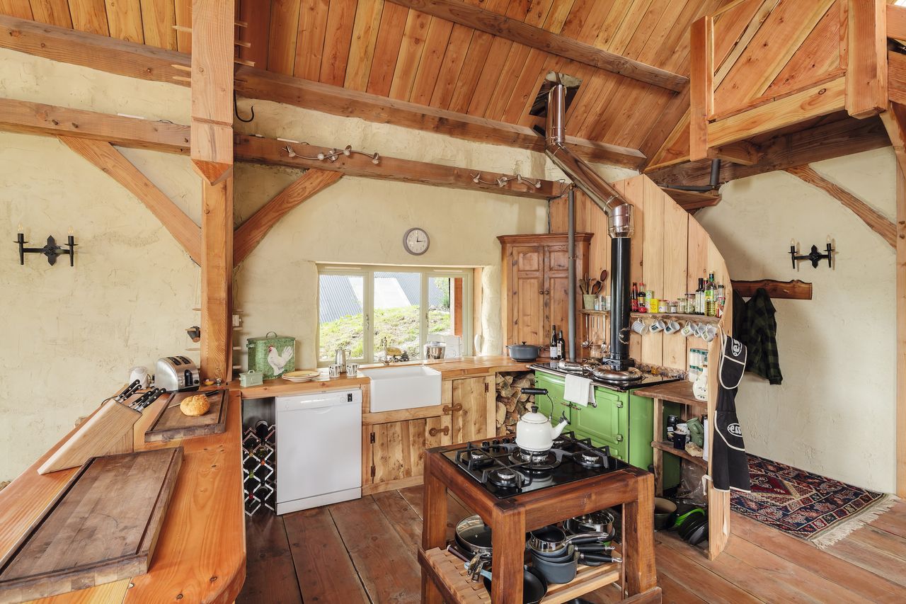 straw bale self build homes in national park