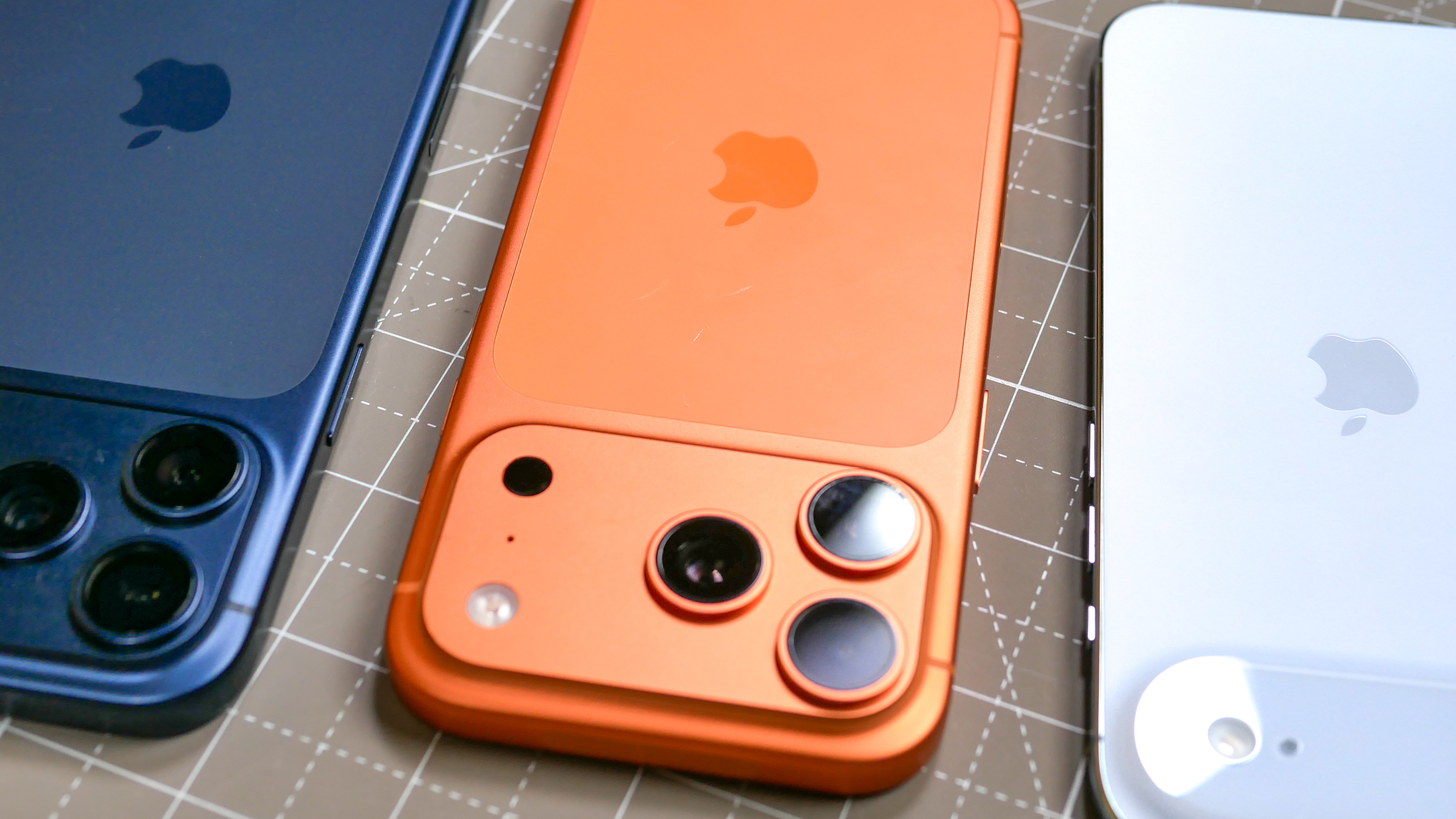 iPhone 17 Pro showing superficial scratches.