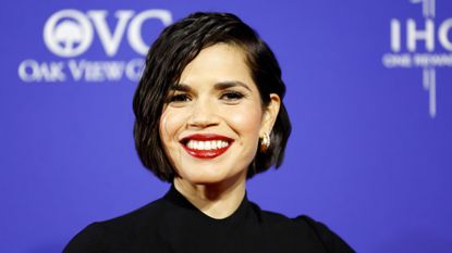 America Ferrera attends the 35th Annual Palm Springs International Film Awards at Palm Springs Convention Center on January 04, 2024 in Palm Springs, California.