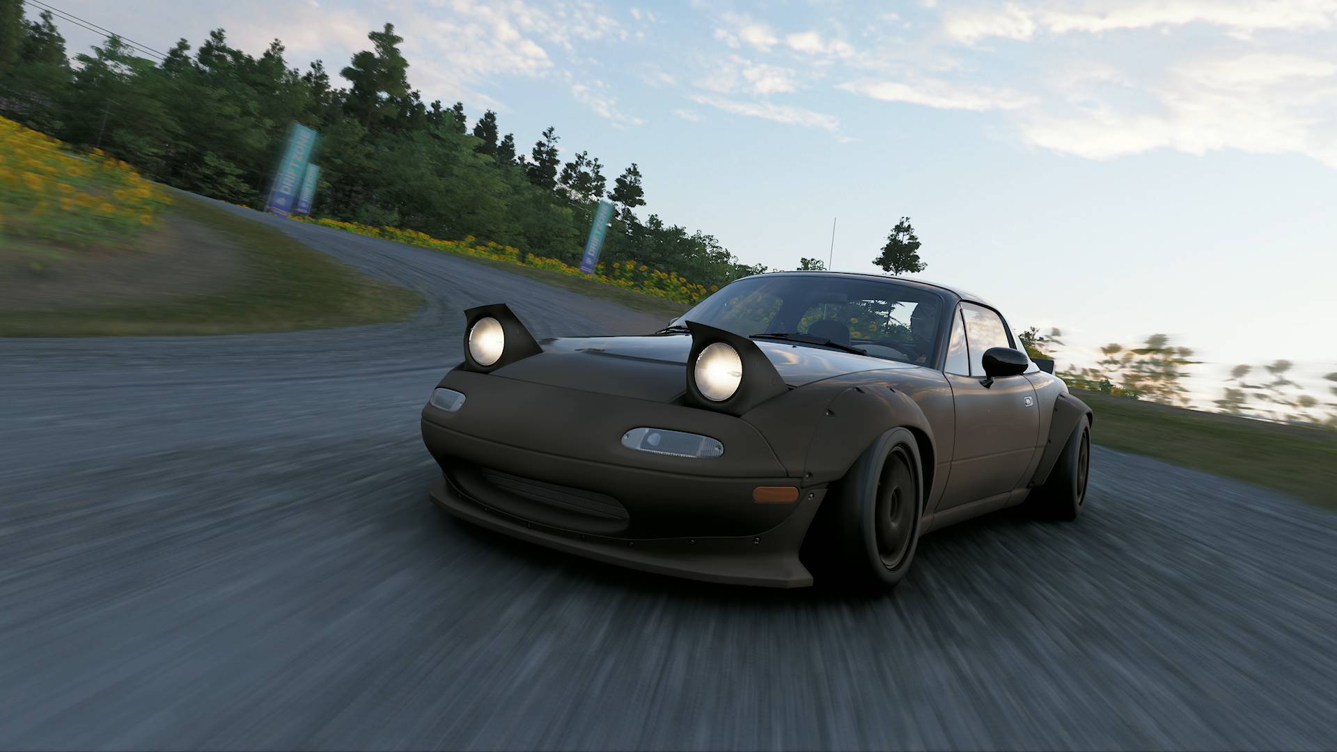 Forza Horizon 6 drift car mazda mx-5 on gravel road