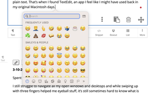macOS Ventura emoji keyboard