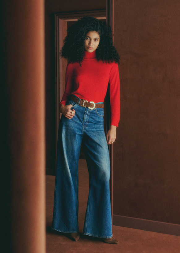 Luca Jumper - Red - Merino Wool - Sézane