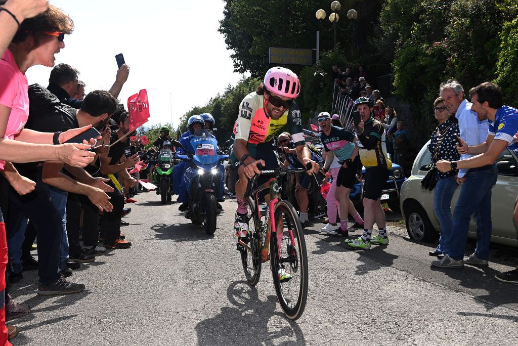 Ben Healy (EF EducationEasyPost) attacks in the breakaway