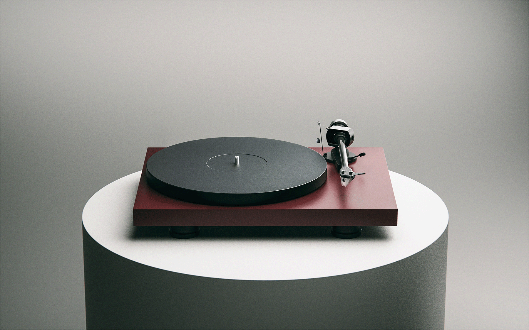 Pro-Ject Debut Evo 2 Turntable in Satin Wine Red