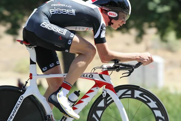 Chris Baldwin (Bissell) passes through Bakersfield&rsquo;s Hart Park
