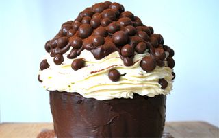 giant cupcake, cupcake, chocolate, chocolate cake, chocolate cupcake, giant