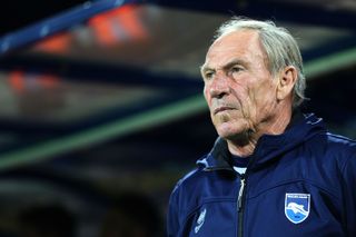 Pescara coach Zdenek Zeman looks on ahead of a game against Empoli in October 2017.