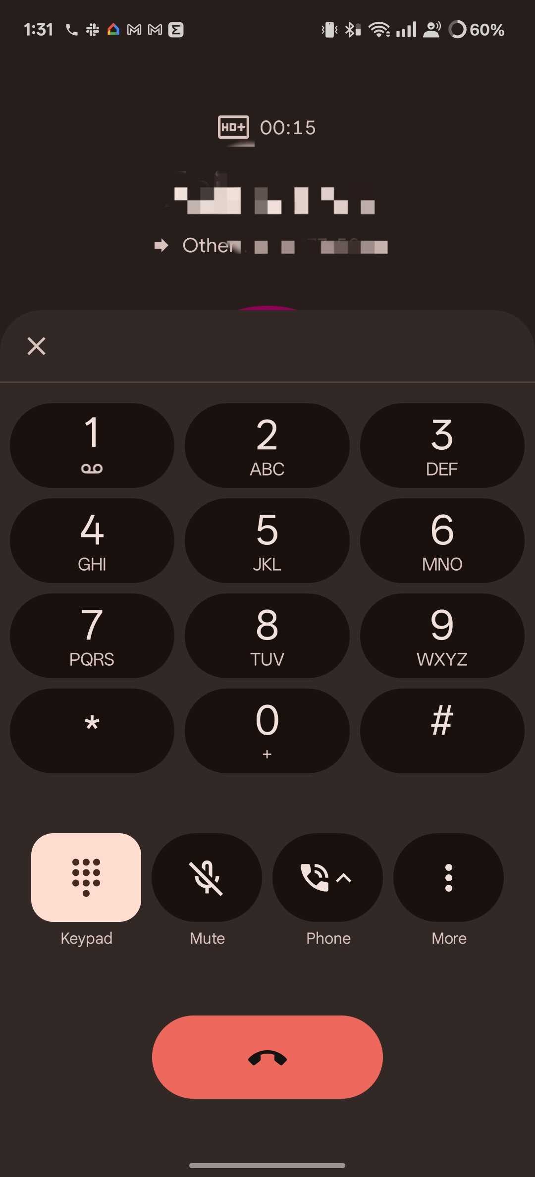 new UI for the Google Phone app