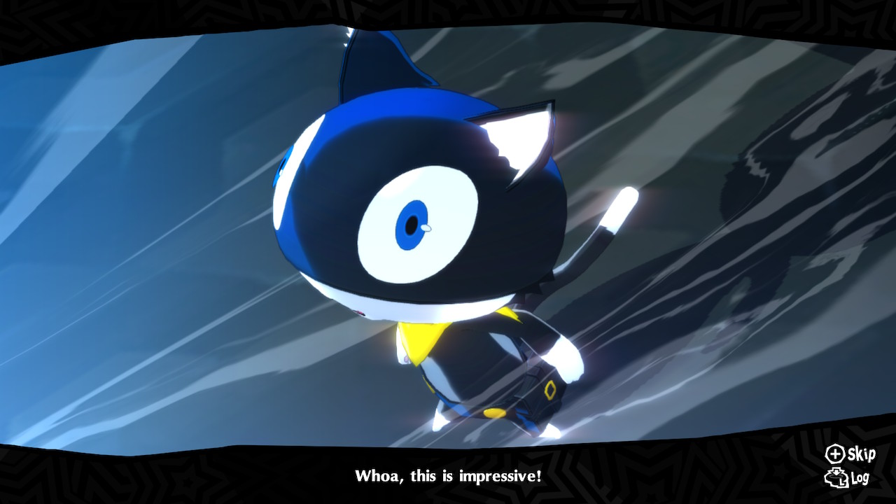 A screenshot of Morgana from Persona 5 Royal