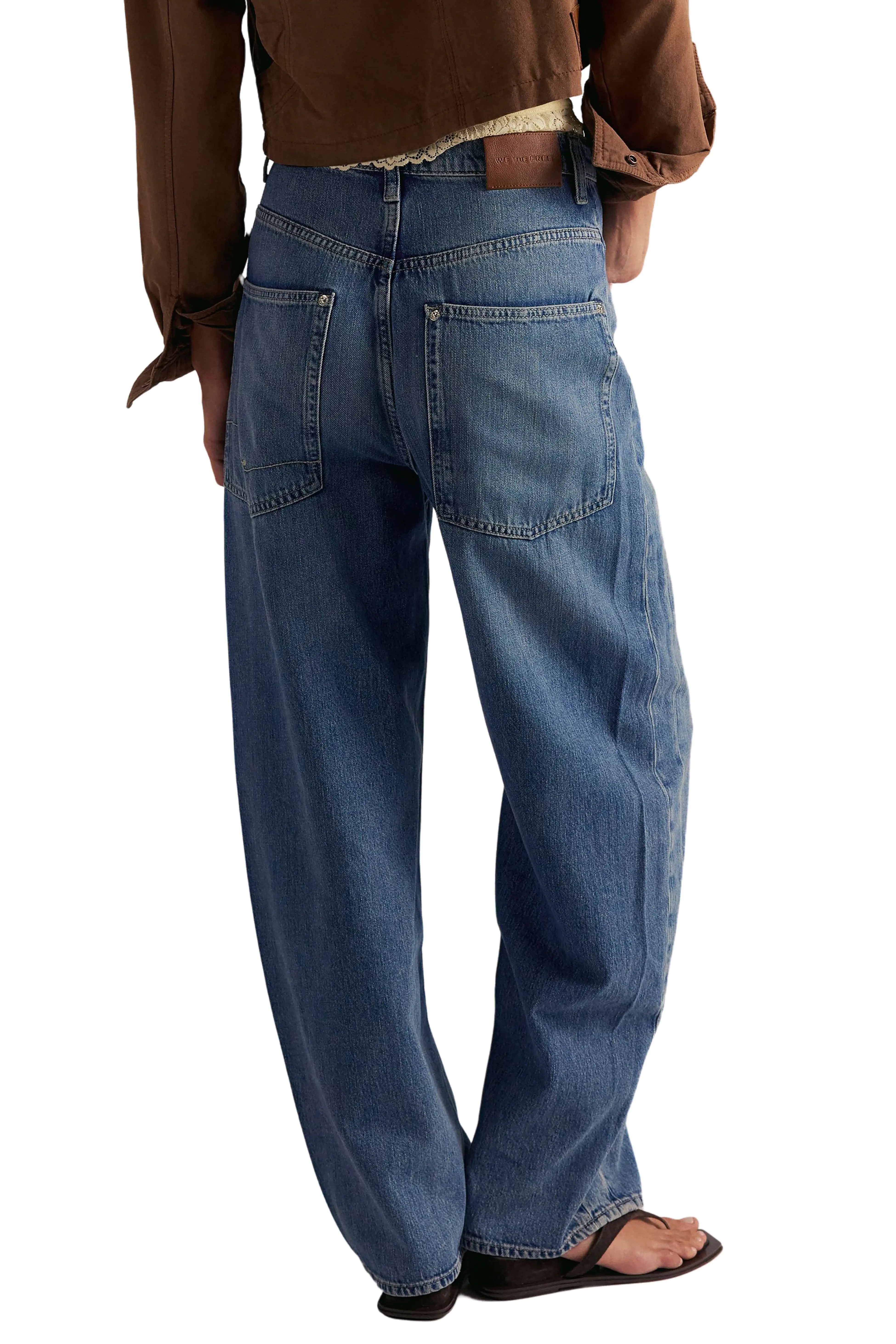 Free People, Truro Relaxed Wide Leg Jeans