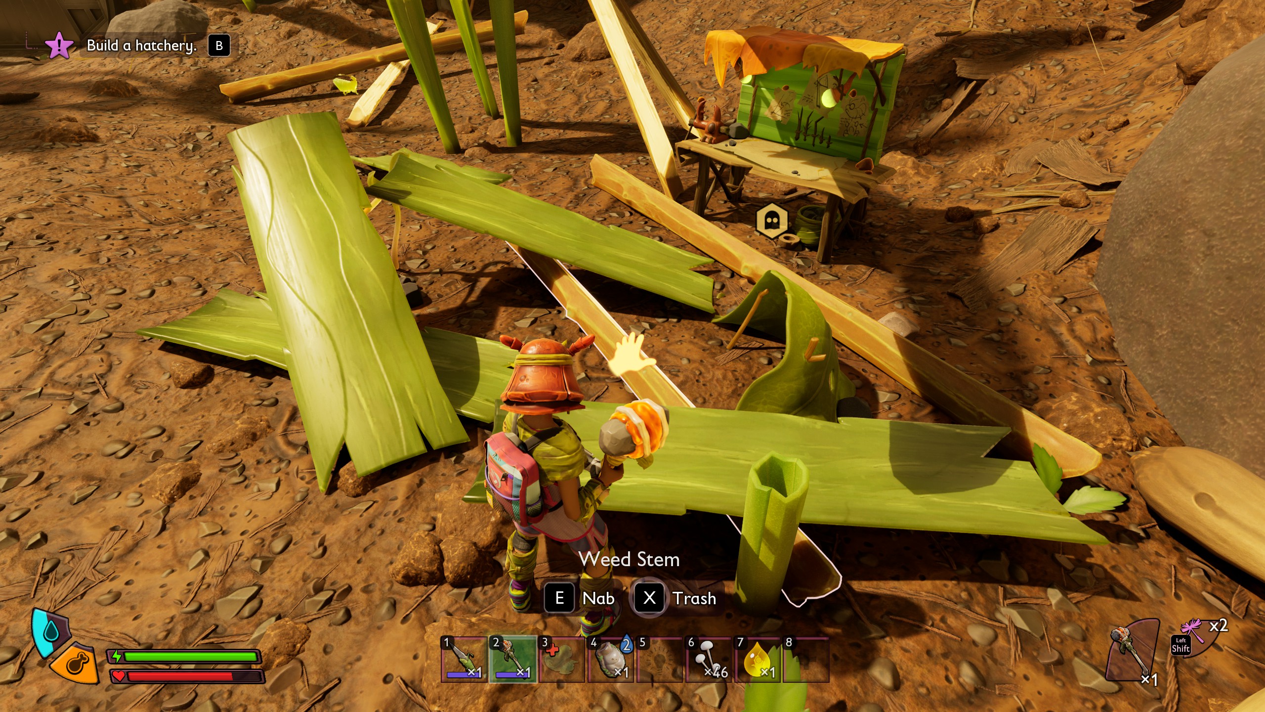 Grounded 2 weed stems