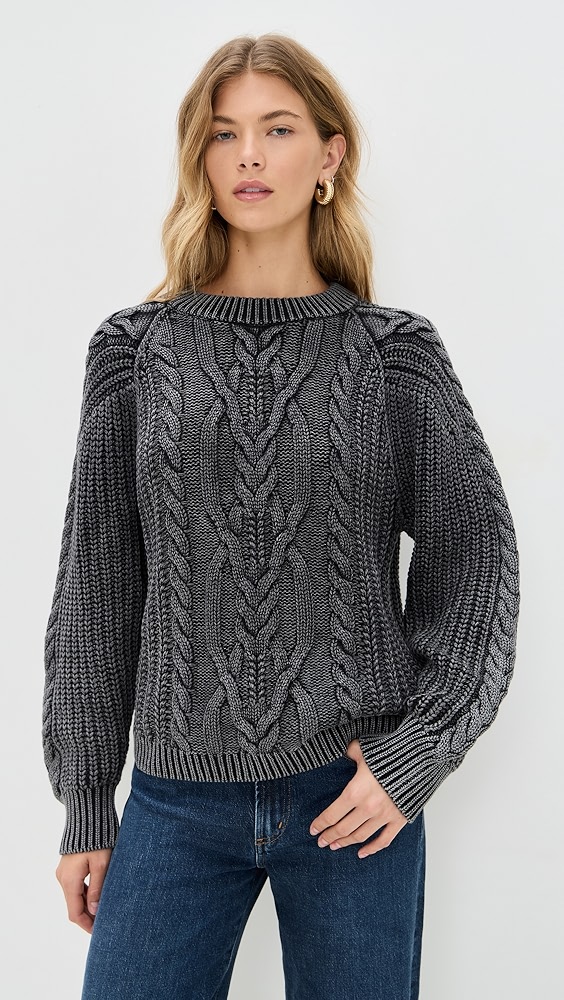Free People Frankie Cable Pullover