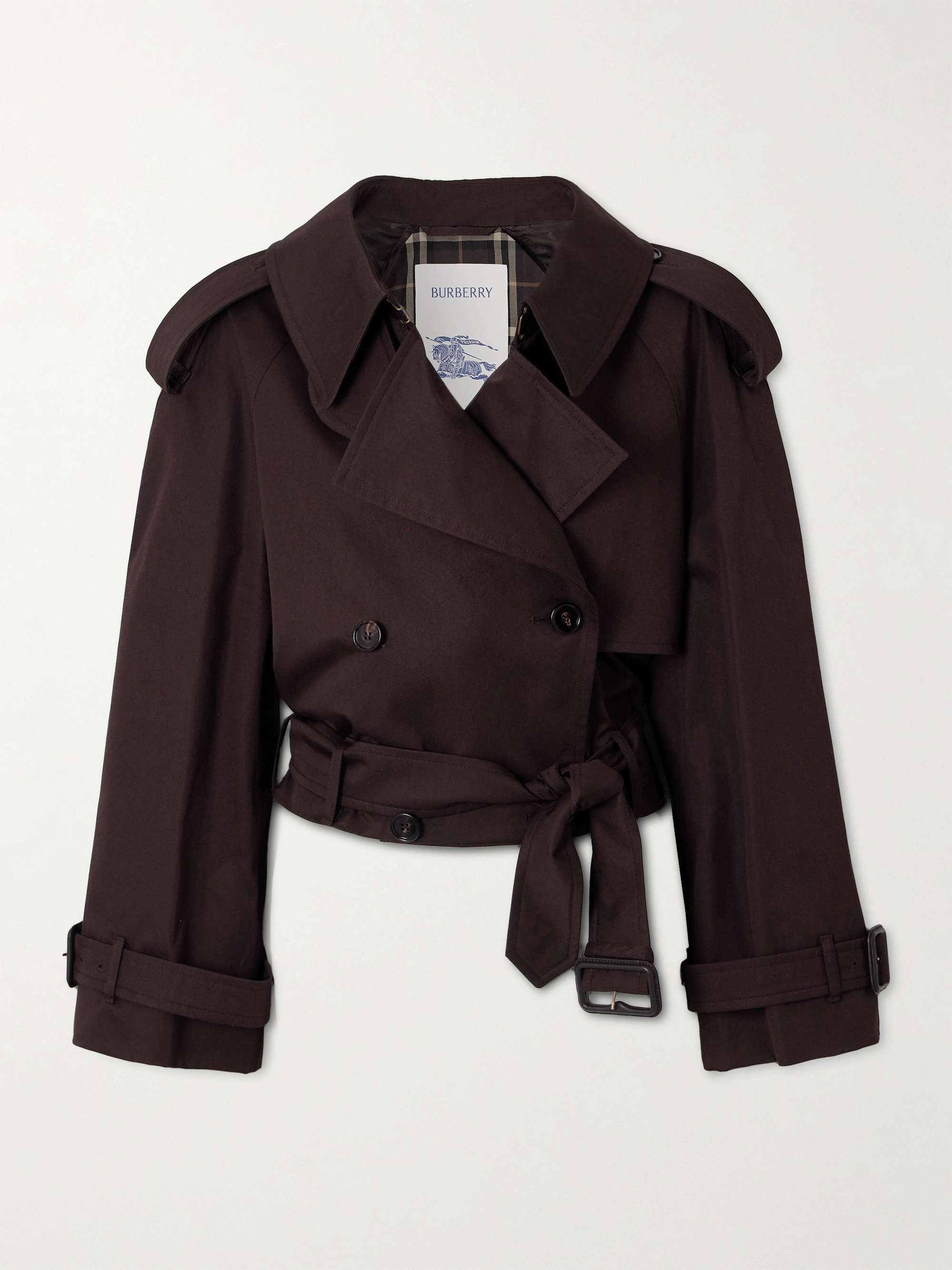 Dolebury Cropped Cotton-Gabardine Trench Coat