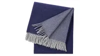 Yves Delorme Allegria merino-wool throw in blue, one of w&h's best Christmas gifts for husbands