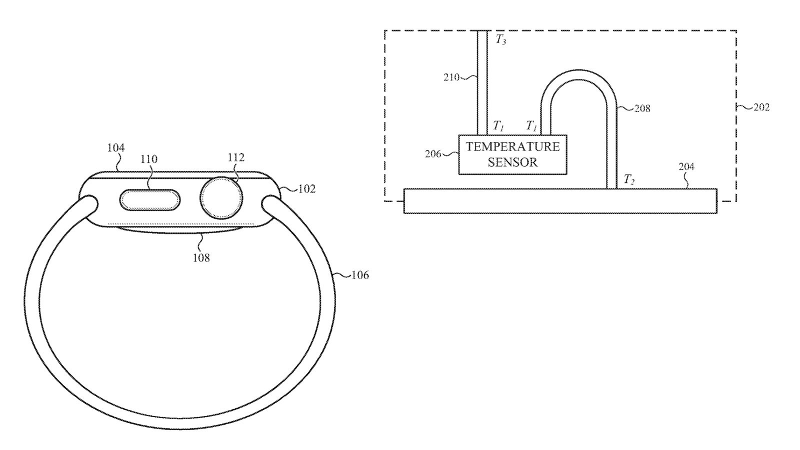 Apple Watch 8 temperature sensor patent