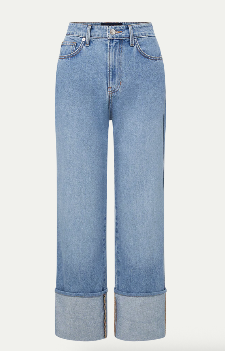 Veronica Beard, Dylan Cuffed Straight-Leg Jean