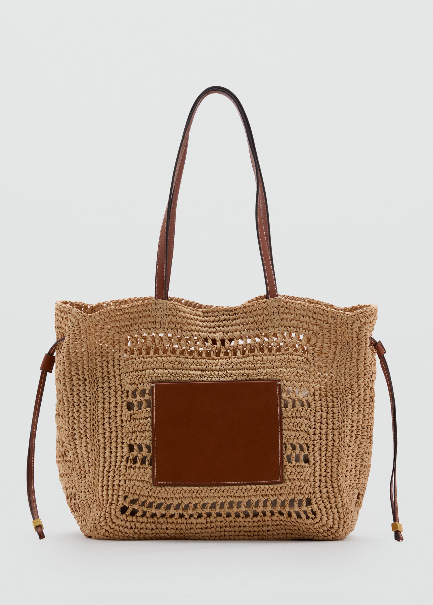 MANGO Natural Fibre Shopper Bag 