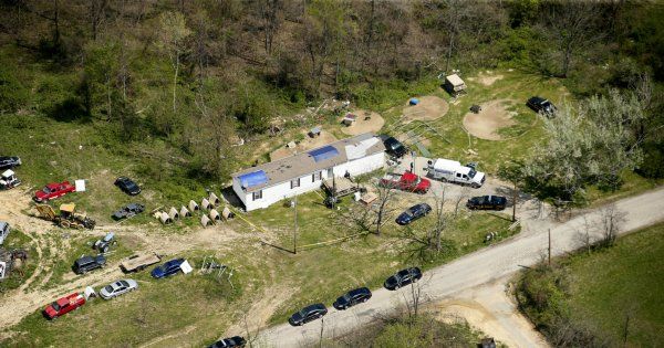 One of the crime scenes in Piketon, Ohio.