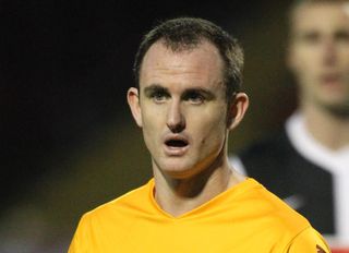 Francis Jeffers in action for Motherwell against Aberdeen, March 2011