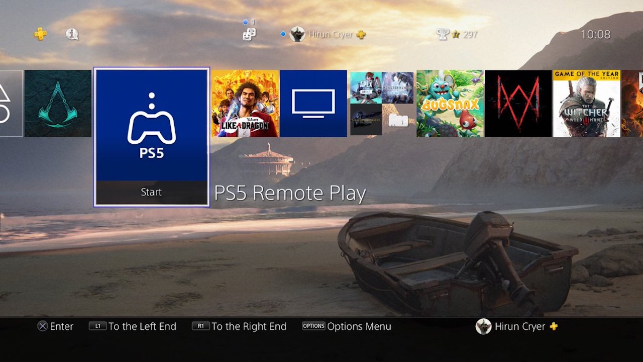 How can i play my ps5 in my car?