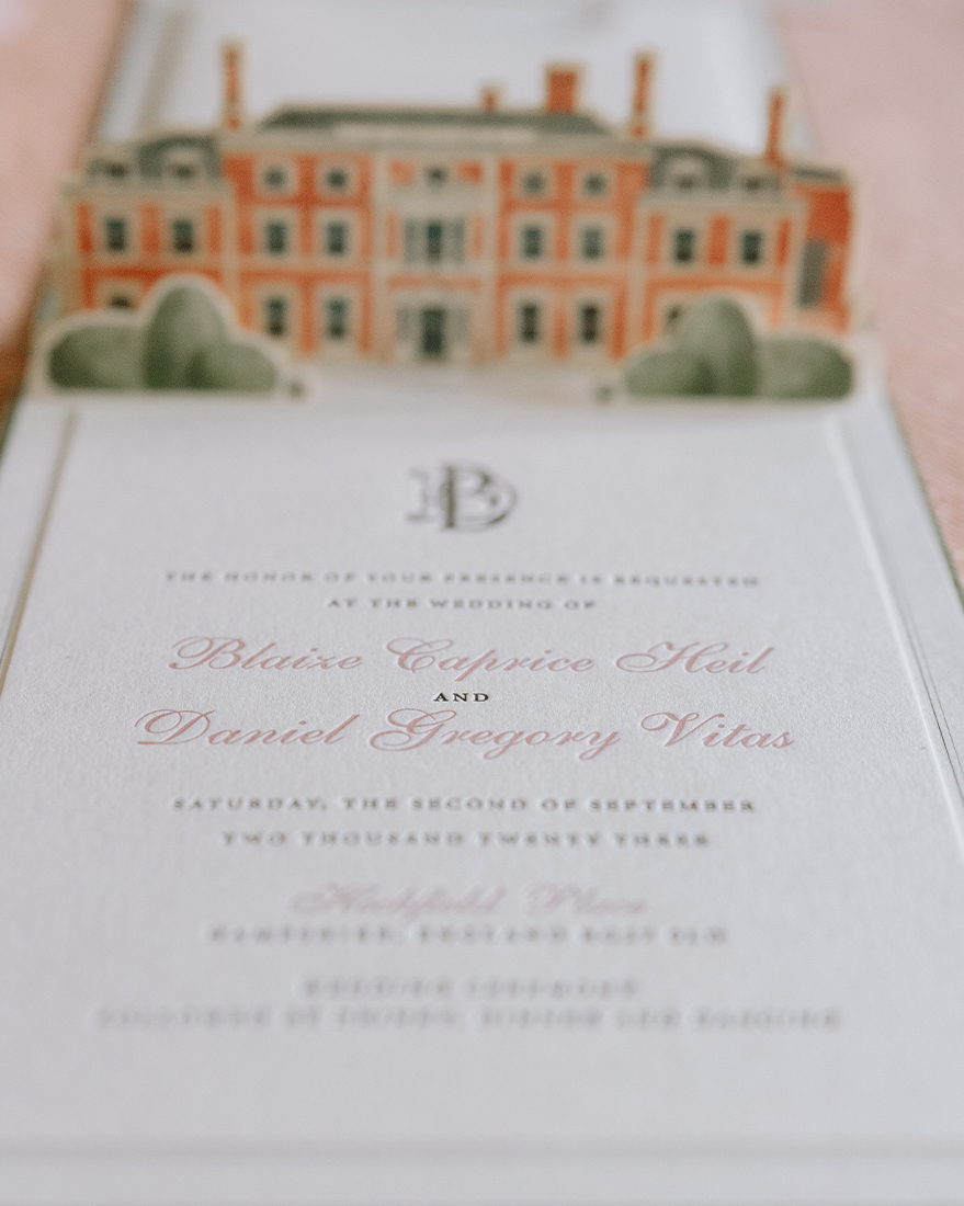 Blaize and Daniel Vitas Wedding Invitations