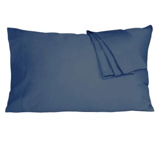 navy pillowcase set of 2, cotton 