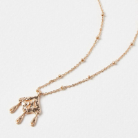 Sage Textured Drop Fine Chain Pendant Necklace: was £19.50now £9 at Oliver Bonas (save £10.50)