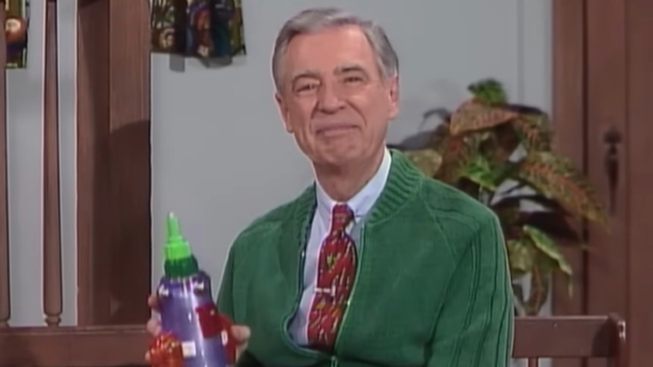 Fred Rogers addresses viewers on Mister Rogers' Neighborhood.
