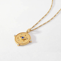 Edge of Ember Visionary Charm Necklace Gold, was £145, now £108.75