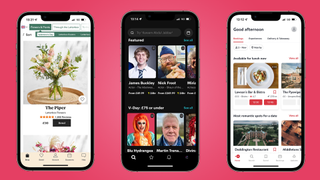 Cameo, OpenTable and Flowers on iOS