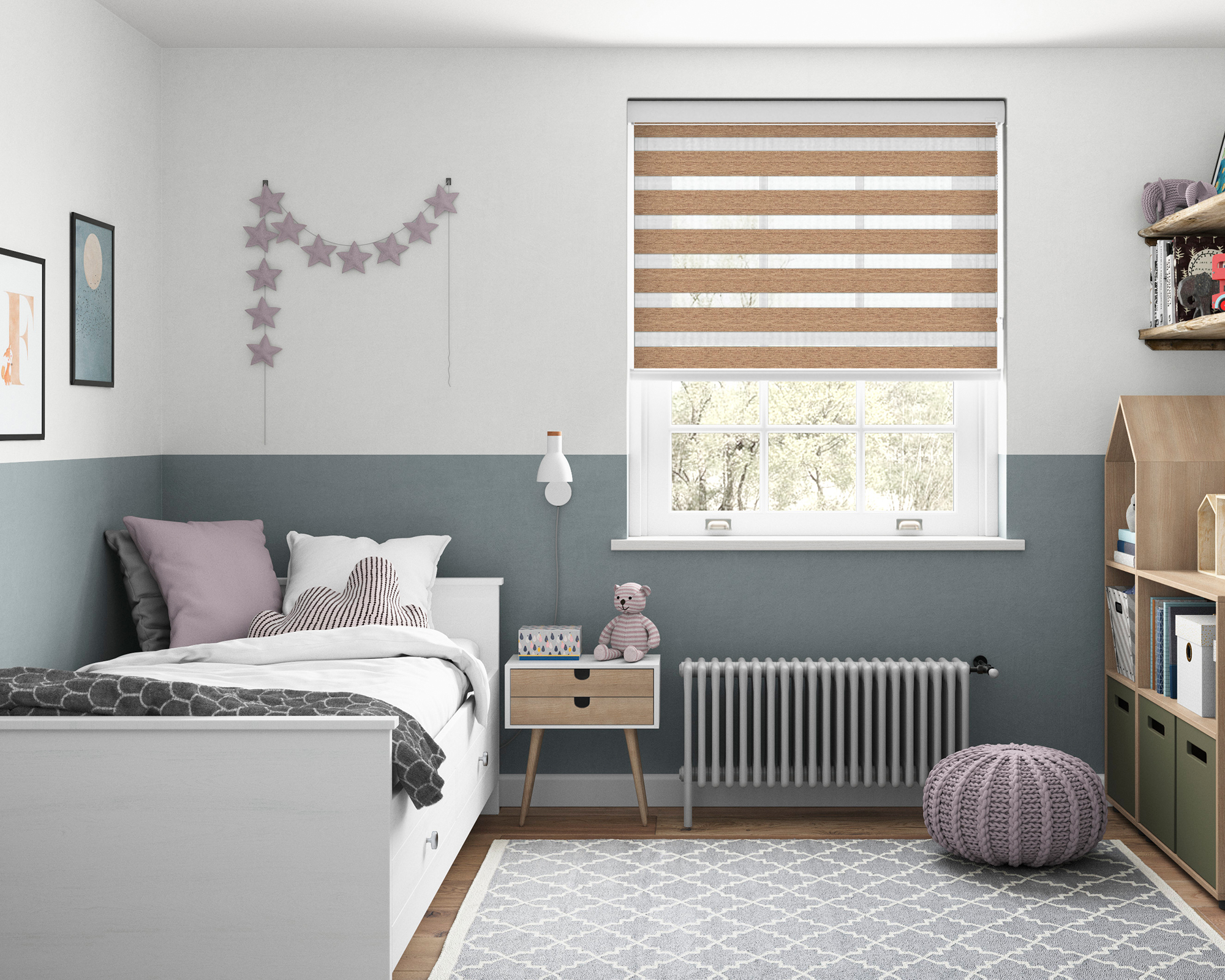 Magnum Tan Day Night Blinds by 247 Blinds