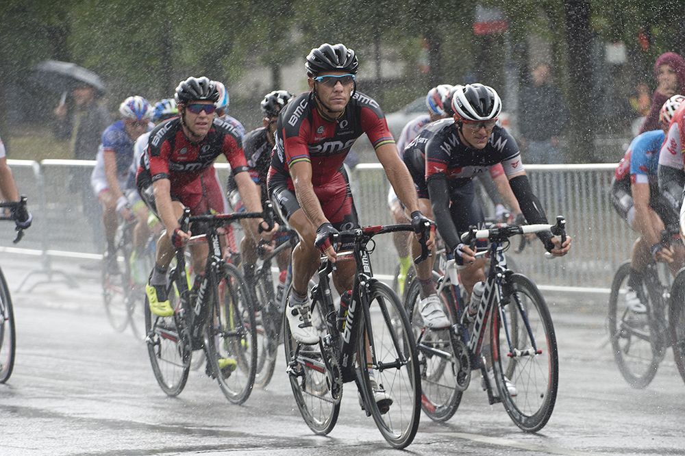 Philippe Gilbert look relaxed in the rain