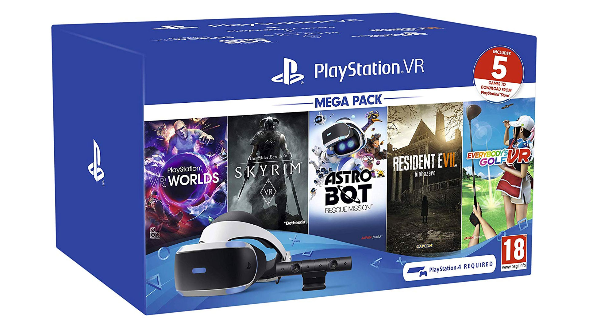 This PS VR Mega pack gets you the headset & five top games for only £210