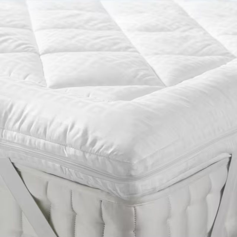 white mattress topper
