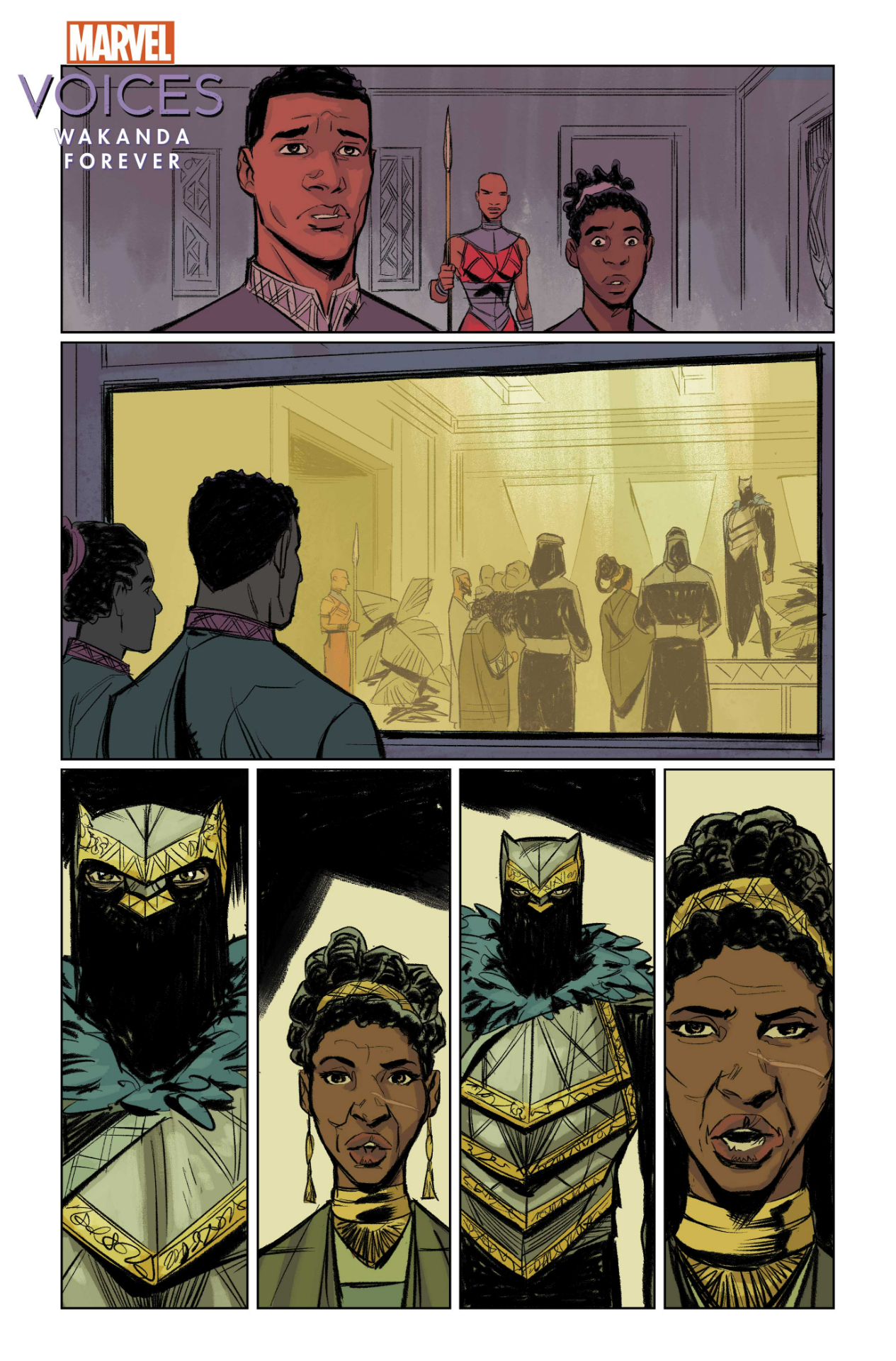 Marvel's Voices: Wakanda Forever #1 art