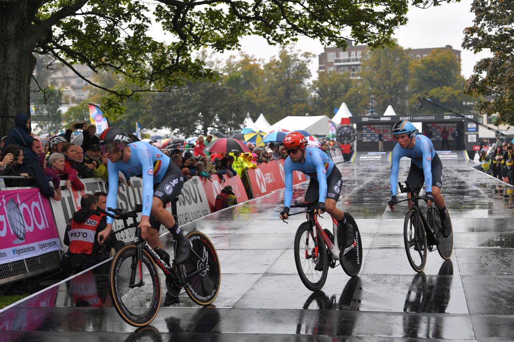 Jan Bakelants leads it off for the Belgians