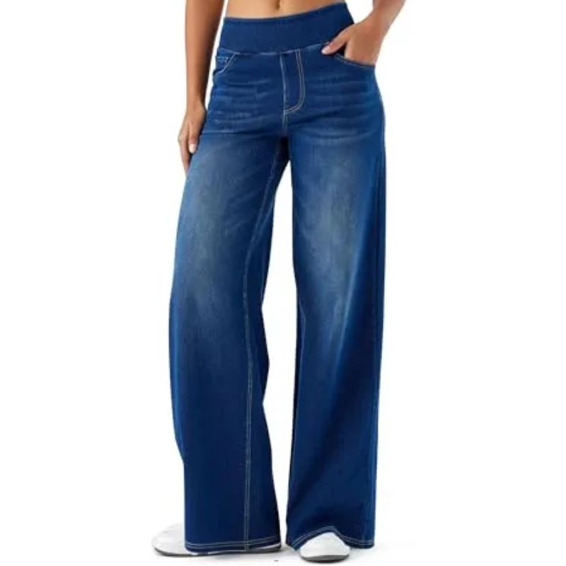 Laier jeans on model 