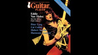 The cover of the April 1980 issue of Guitar Player, featuring Eddie Van Halen .