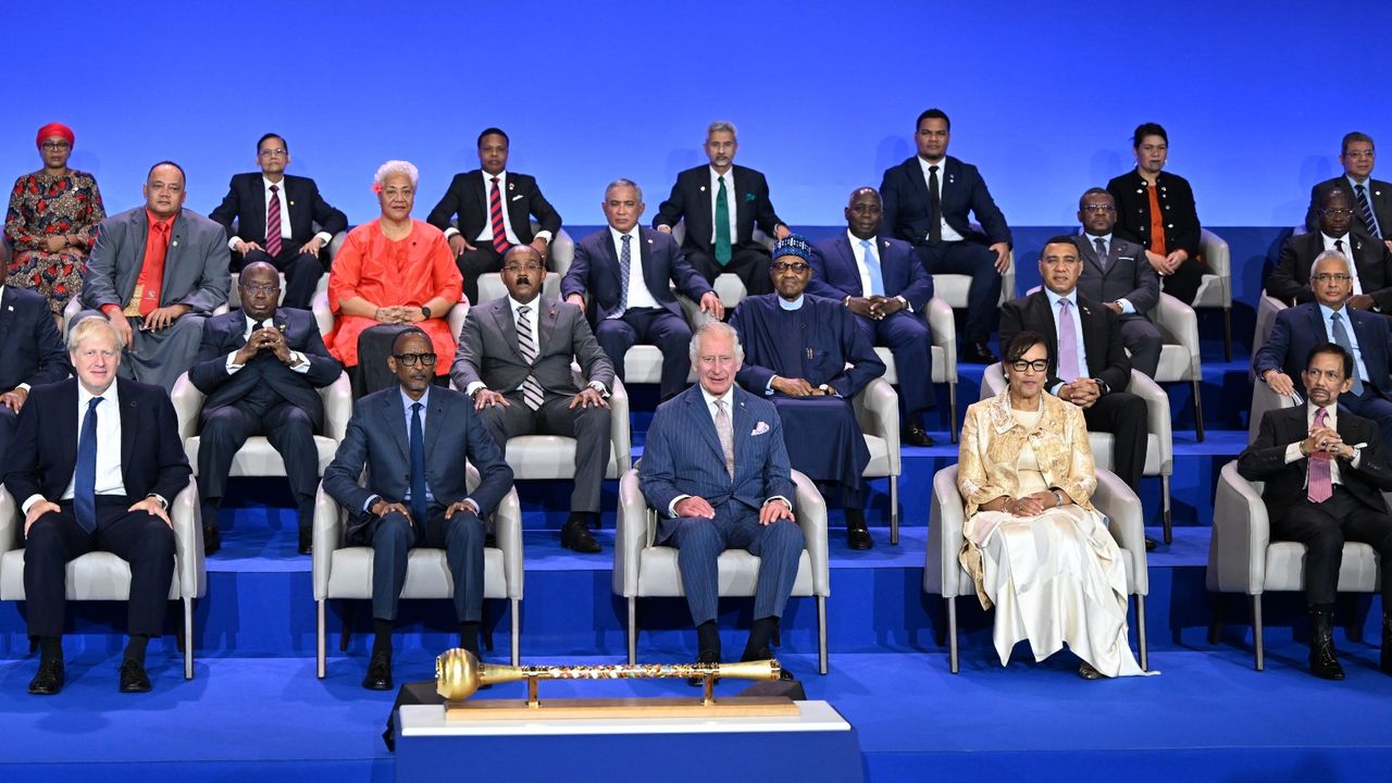 The then Prince Charles at Commonwealth Heads of Government Meeting in Rwanda in June